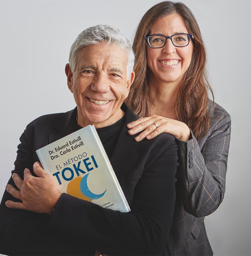 el Dr. Eduard Estivill i la Dra. Carla Estivill presenten el seu llibre metode tokei  